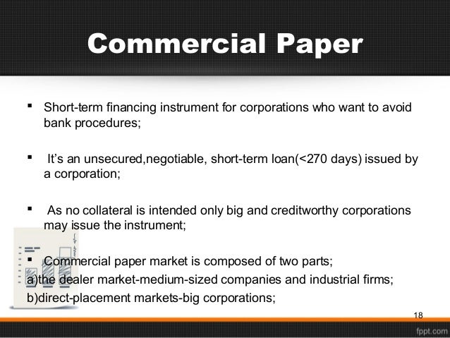 Learn more about Commercial Paper